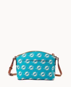 NFL Dolphins Suki Crossbody Med Wristlet DOLPHINS 18 NFL Dolphins Suki Crossbody Med Wristlet DOLPHINS -Online Sale Dooney & Bourke M1696G NJTQPATNDOLP ALT3