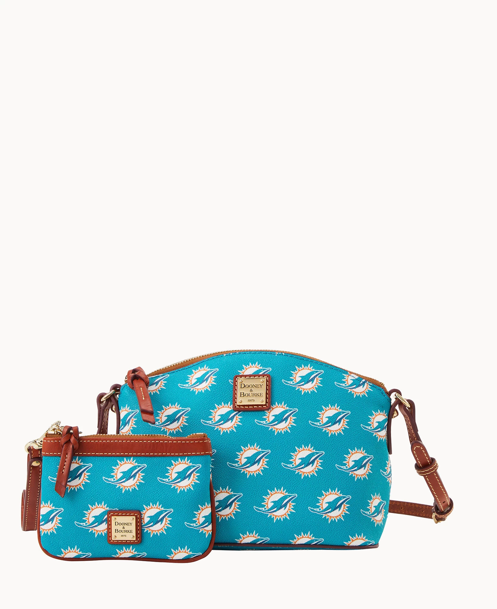 NFL Dolphins Suki Crossbody Med Wristlet DOLPHINS 8 NFL Dolphins Suki Crossbody Med Wristlet DOLPHINS - Image 6