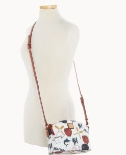 MLB Marlins Suki Crossbody Med Wristlet MARLINS -Online Sale Dooney & Bourke M1696G QUMWPATNMRLN ALT5 1