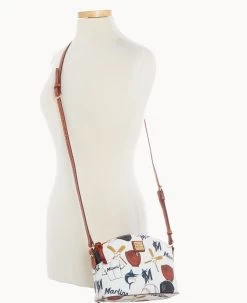 MLB Marlins Suki Crossbody Med Wristlet MARLINS -Online Sale Dooney & Bourke M1696G QUMWPATNMRLN ALT5