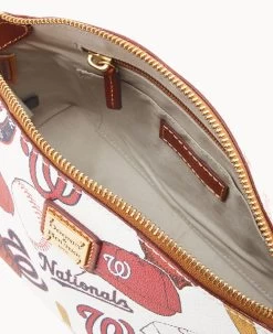 MLB Nationals Suki Crossbody Med Wristlet NATIONALS -Online Sale Dooney & Bourke M1696G QUMWPATNNTNL ALT2