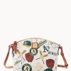 MLB Oakland A's Suki Crossbody Med Wristlet ATHLETICS -Online Sale Dooney & Bourke M1696G QUMWPATNOAKA