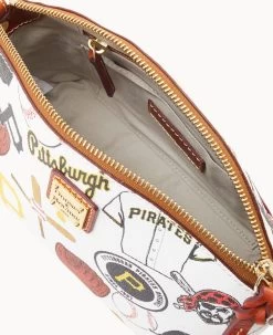 MLB Pirates Suki Crossbody Med Wristlet PIRATES -Online Sale Dooney & Bourke M1696G QUMWPATNPRAT ALT2 1
