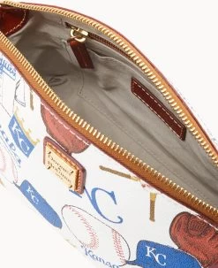 MLB Royals Suki Crossbody Med Wristlet ROYALS -Online Sale Dooney & Bourke M1696G QUMWPATNRYLS ALT2