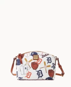 MLB Tigers Suki Crossbody Med Wristlet TIGERS -Online Sale Dooney & Bourke M1696G QUMWPATNTGRS 2