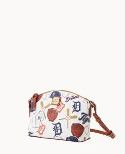 MLB Tigers Suki Crossbody Med Wristlet TIGERS -Online Sale Dooney & Bourke M1696G QUMWPATNTGRS ALT1 1