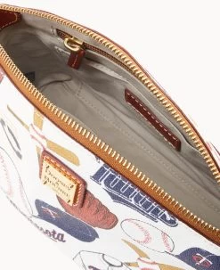 MLB Twins Suki Crossbody Med Wristlet TWINS -Online Sale Dooney & Bourke M1696G QUMWPATNTWNS ALT2