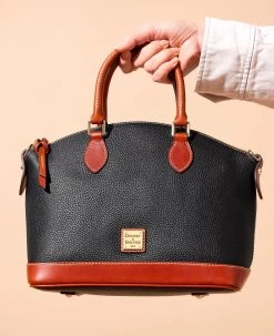 Pebble Grain Darcy Satchel Red -Online Sale Dooney & Bourke R0239 ILD lifestyle 1