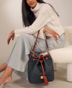 Pebble Grain Tasha Drawstring Caramel -Online Sale Dooney & Bourke R1596 ILD lifestyle 1