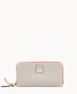 Florentine Large Zip Around Wristlet Elephant -Online Sale Dooney & Bourke W0126D SCECSCEC