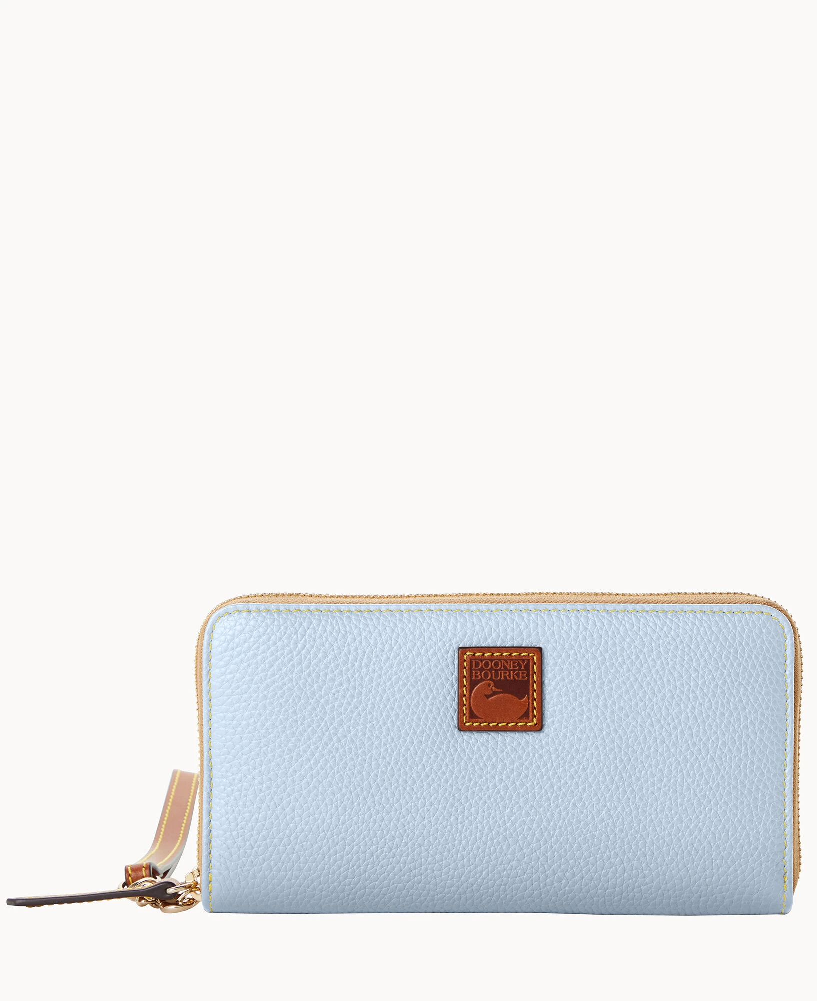 Pebble Grain Large Zip Around Wristlet Midnight Blue 18 Pebble Grain Large Zip Around Wristlet Midnight Blue - Image 16