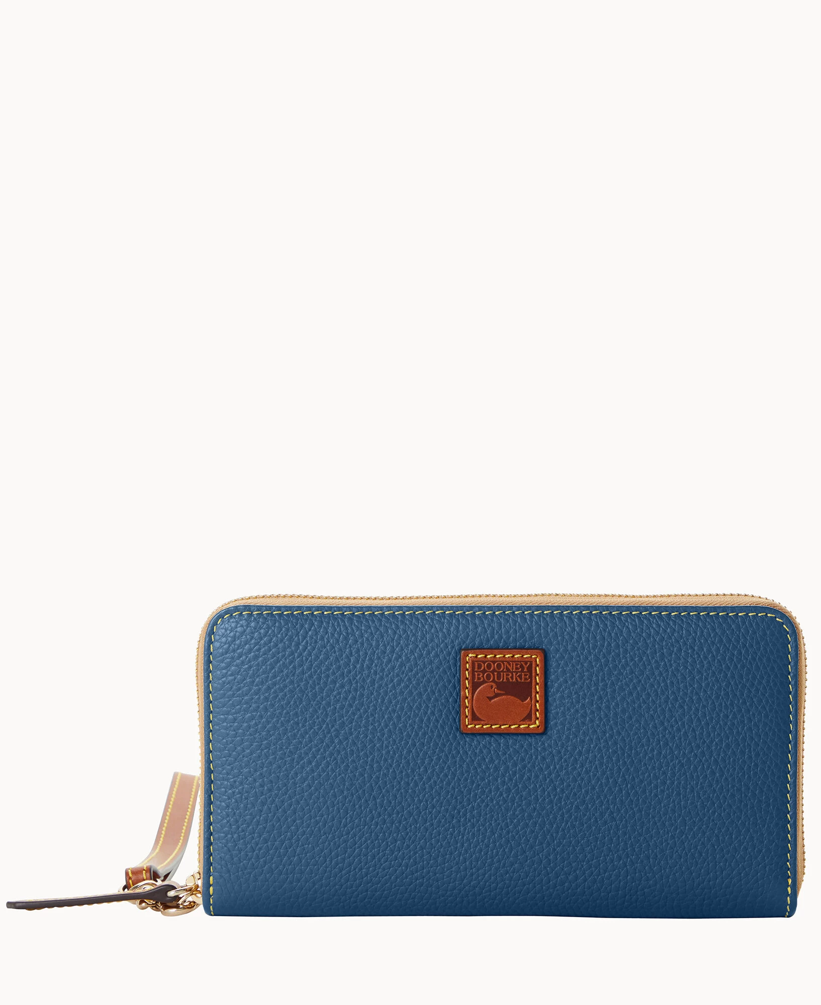 Pebble Grain Large Zip Around Wristlet Midnight Blue 17 Pebble Grain Large Zip Around Wristlet Midnight Blue - Image 15