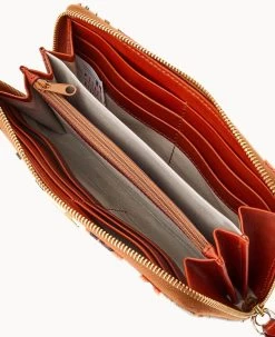 MLB Orioles Large Zip Around Wristlet ORIOLES 15 MLB Orioles Large Zip Around Wristlet ORIOLES -Online Sale Dooney & Bourke W0126G QUMWPATNORLS ALT2 1