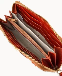 MLB Orioles Large Zip Around Wristlet ORIOLES 12 MLB Orioles Large Zip Around Wristlet ORIOLES -Online Sale Dooney & Bourke W0126G QUMWPATNORLS ALT2