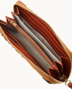 MLB Pirates Large Zip Around Wristlet PIRATES -Online Sale Dooney & Bourke W0126G QUMWPATNPRAT ALT2 1