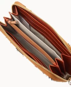 MLB Rockies Large Zip Around Wristlet ROCKIES -Online Sale Dooney & Bourke W0126G QUMWPATNROKI ALT2 1