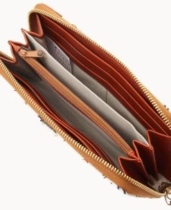 MLB Rockies Large Zip Around Wristlet ROCKIES -Online Sale Dooney & Bourke W0126G QUMWPATNROKI ALT2