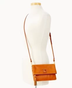 Florentine Foldover Zip Crossbody Natural -Online Sale Dooney & Bourke W0173D SCNASCNA ALT4 1