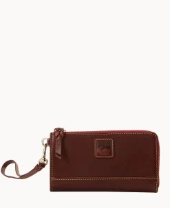 Florentine Folded Zip Wristlet Black Black -Online Sale Dooney & Bourke W0177D SCCSSCCS