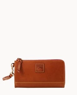 Florentine Folded Zip Wristlet Black Black -Online Sale Dooney & Bourke W0177D SCNASCNA