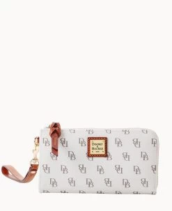 Gretta Folded Zip Wristlet Bone -Online Sale Dooney & Bourke W0177G NGBOPATN 1