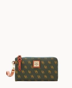 Gretta Folded Zip Wristlet Bone -Online Sale Dooney & Bourke W0177G NGIVPATN