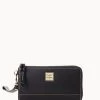 Saffiano Folded Zip Wristlet Black 1 Saffiano Folded Zip Wristlet Black -Online Sale Dooney & Bourke W0177G SIBLSIBL