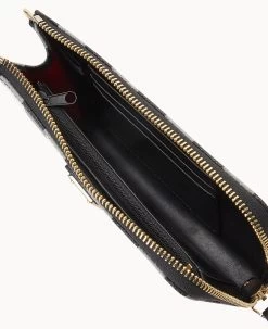 Tucker Folded Zip Wristlet Black -Online Sale Dooney & Bourke W0177G TUBLPABL ALT2 1