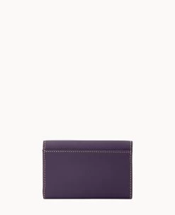 Pebble Grain Flap Wallet Plum Wine -Online Sale Dooney & Bourke W0195G AWXPPATN ALT3 1