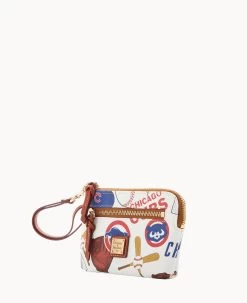 MLB Cubs Multi Function Zip Around CUBS -Online Sale Dooney & Bourke W0257G QUMWPATNCUBS ALT1 1