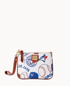 MLB Blue Jays Stadium Wristlet BLUE JAYS -Online Sale Dooney & Bourke W0279G QUMWPATNBJAY 1