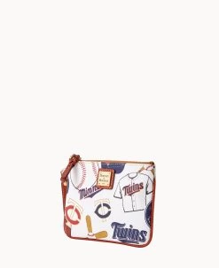 MLB Twins Stadium Wristlet TWINS -Online Sale Dooney & Bourke W0279G QUMWPATNTWNS ALT1