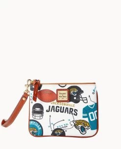 NFL Jaguars Stadium Wristlet JAGUARS -Online Sale Dooney & Bourke W0279G QWMWPATNJAGU 1