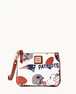 NFL Patriots Stadium Wristlet PATRIOTS 12 NFL Patriots Stadium Wristlet PATRIOTS -Online Sale Dooney & Bourke W0279G QWMWPATNPATR 1