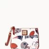 NFL Patriots Stadium Wristlet PATRIOTS -Online Sale Dooney & Bourke W0279G QWMWPATNPATR