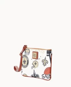 NFL Saints Stadium Wristlet SAINTS 13 NFL Saints Stadium Wristlet SAINTS -Online Sale Dooney & Bourke W0279G QWMWPATNSNTS ALT1 1