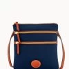 Nylon North South Triple Zip Navy -Online Sale Dooney & Bourke W0298G INNVPATN