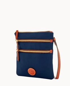 Nylon North South Triple Zip Navy 29 Nylon North South Triple Zip Navy -Online Sale Dooney & Bourke W0298G INNVPATN ALT1 1