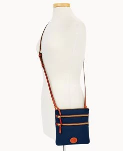 Nylon North South Triple Zip Navy 31 Nylon North South Triple Zip Navy -Online Sale Dooney & Bourke W0298G INNVPATN ALT4 1