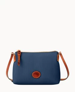 Nylon Crossbody Pouchette Navy -Online Sale Dooney & Bourke W0299G INNVPATN 1