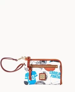 NFL Panthers Multi Function Zip Around PANTHERS -Online Sale Dooney & Bourke W0320G QWMWPATNPANT 1