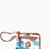 NFL Panthers Multi Function Zip Around PANTHERS -Online Sale Dooney & Bourke W0320G QWMWPATNPANT