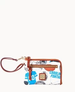 NFL Panthers Multi Function Zip Around PANTHERS -Online Sale Dooney & Bourke W0320G QWMWPATNPANT 2