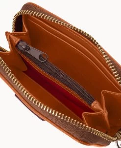 Florentine Large Zip Around Credit Card Case Natural -Online Sale Dooney & Bourke W0322D SCNASCNA ALT2