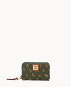 Gretta Large Zip Around Credit Card Case Ivy -Online Sale Dooney & Bourke W0322G NGIVPATN 1
