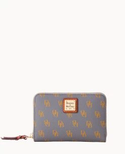 Gretta Medium Zip Around Wallet Bordeaux -Online Sale Dooney & Bourke W0323G NGSLPATN