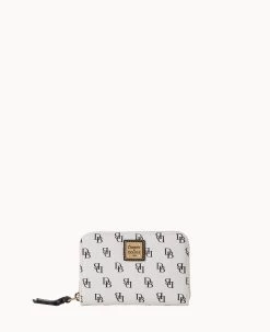 Gretta Medium Zip Around Wallet Bordeaux -Online Sale Dooney & Bourke W0323G NGWHPABL