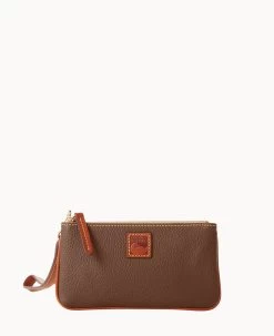 Pebble Grain Medium Wristlet Blush 29 Pebble Grain Medium Wristlet Blush -Online Sale Dooney & Bourke W0326G 9PBFPAKR