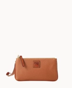 Pebble Grain Medium Wristlet Blush 34 Pebble Grain Medium Wristlet Blush -Online Sale Dooney & Bourke W0326G 9PCAPAKR