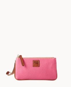 Pebble Grain Medium Wristlet Blush 41 Pebble Grain Medium Wristlet Blush -Online Sale Dooney & Bourke W0326G 9PHPPAKR